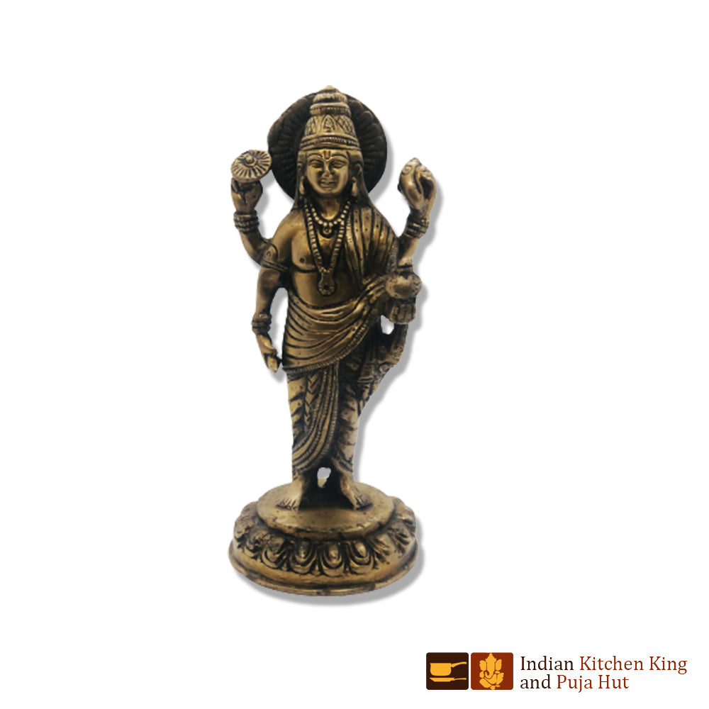 Mahavishnu Brass Statue