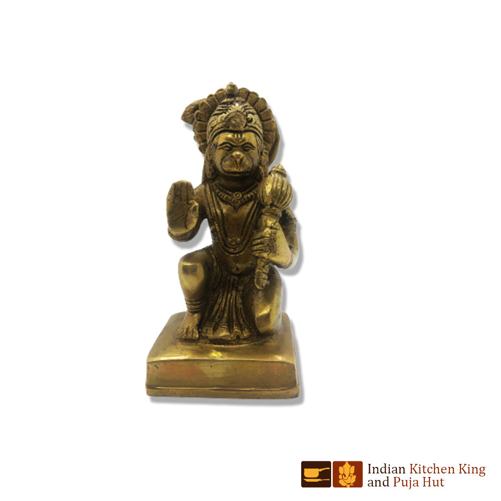 Hanuman Blessing Brass Statue