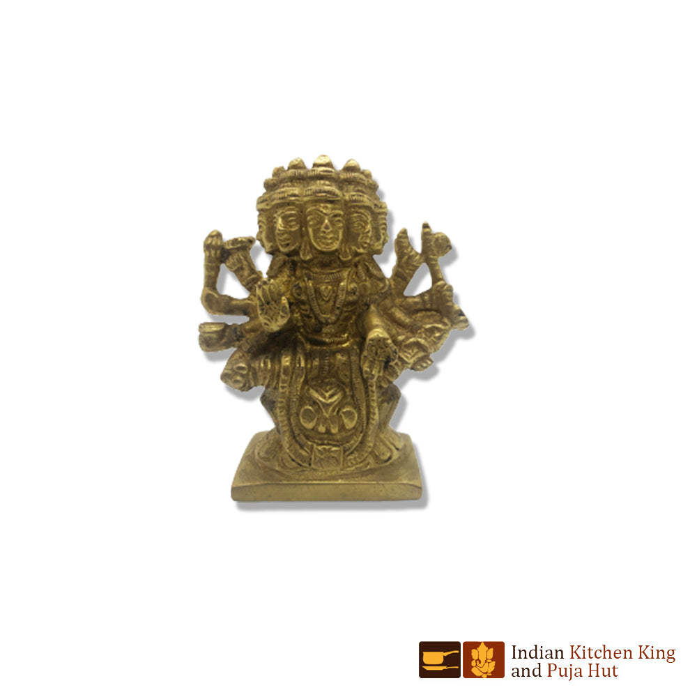 Panch Mukhi Laxmi Brass Statue