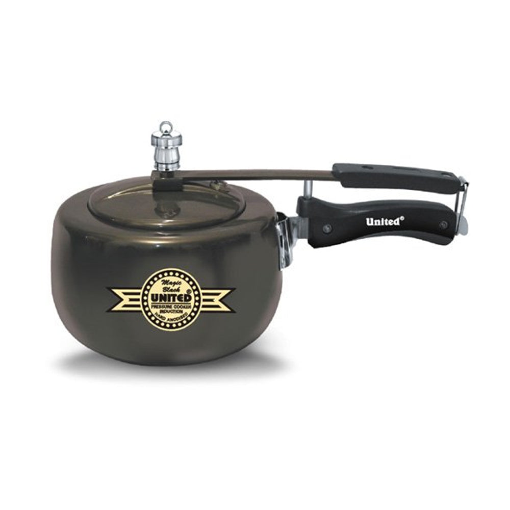 United Aluminum 3 Induction Magic Pressure Cooker (Black, 5 Ltrs)