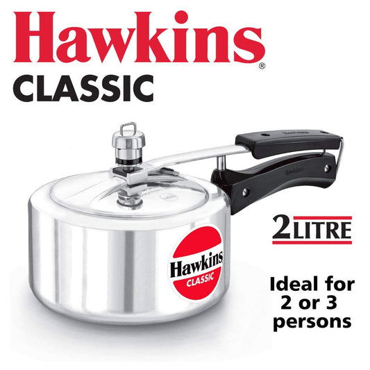 Hawkins Classic 2 L Aluminum Pressure Cooker(Silver)