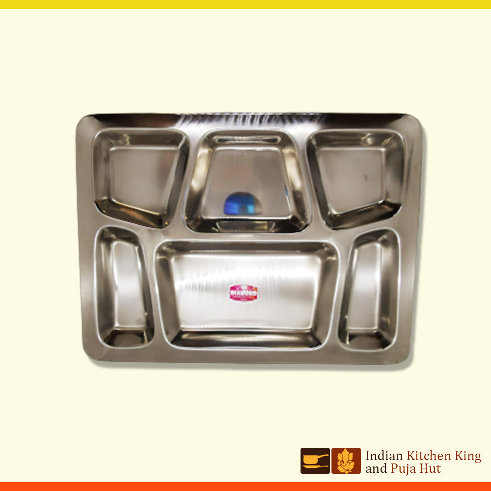 6 compartment plate
