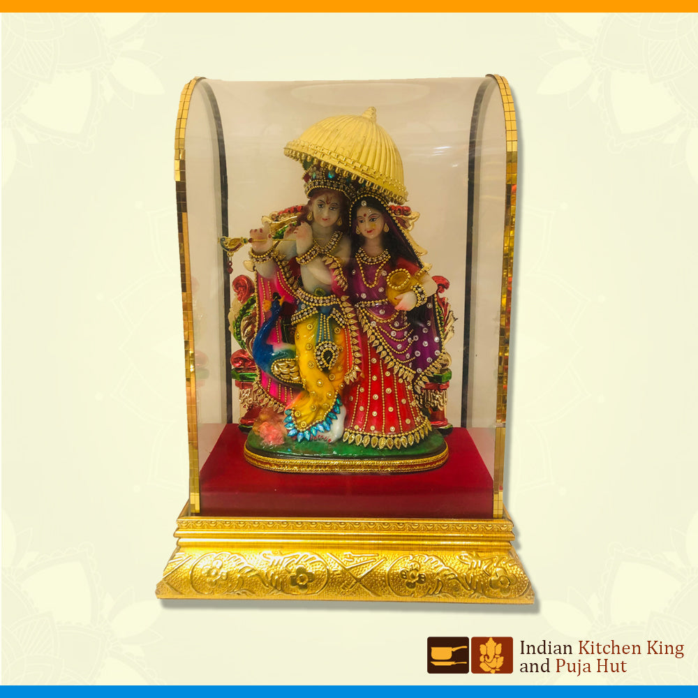 Glass Case Radha Krishan (13 Inch)
