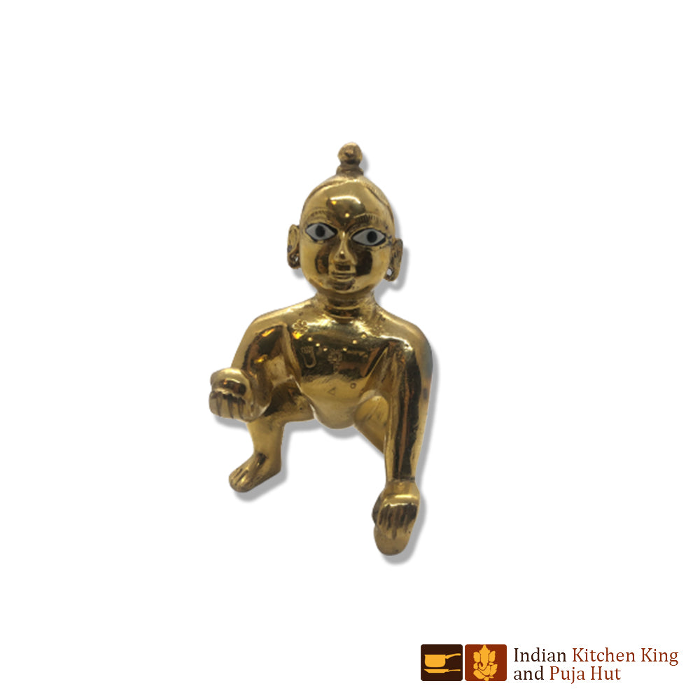 Thakur Ji Ladoo Gopal Brass Statue