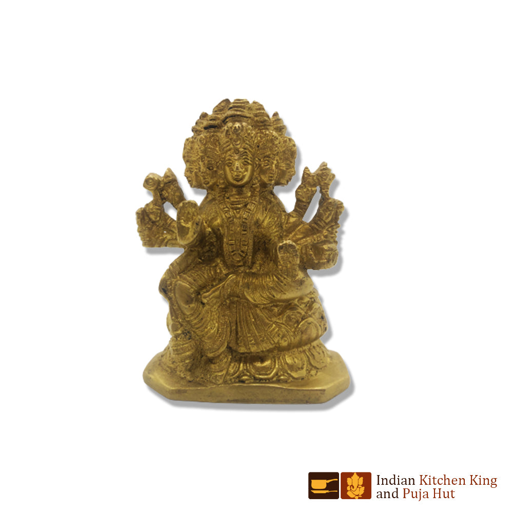 Panch Mukhi Laxmi Brass Statue