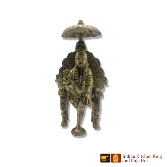 Chatri Wale Sai Baba Brass Statue
