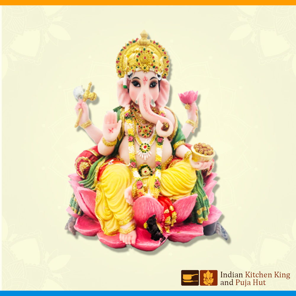 Lotus Ganesh (8 Inch)