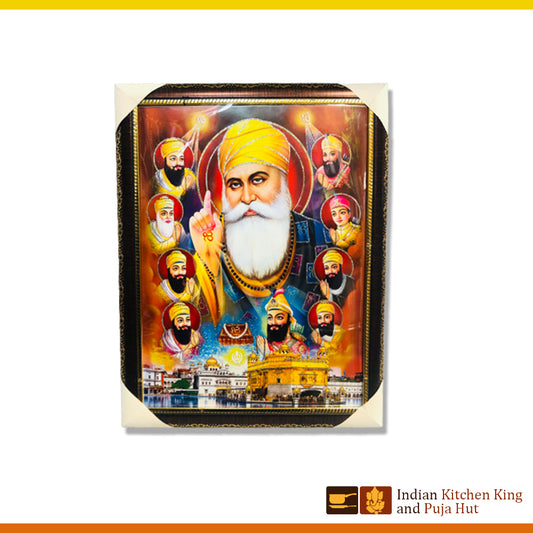 Sikh Ten Guru  (18 Inch x 14 Inch)