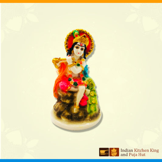Krishna With Mayur (4 Inch)