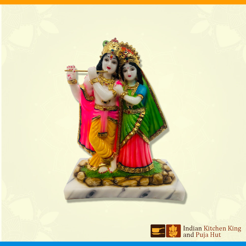Lotus Radha Krishna (4 Inch)