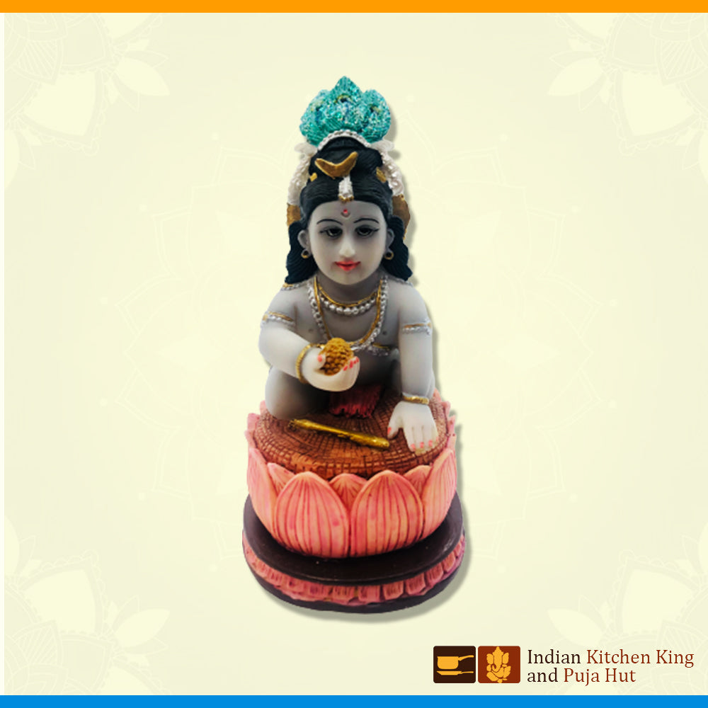 Lotus Bal Krishna (4 Inch)
