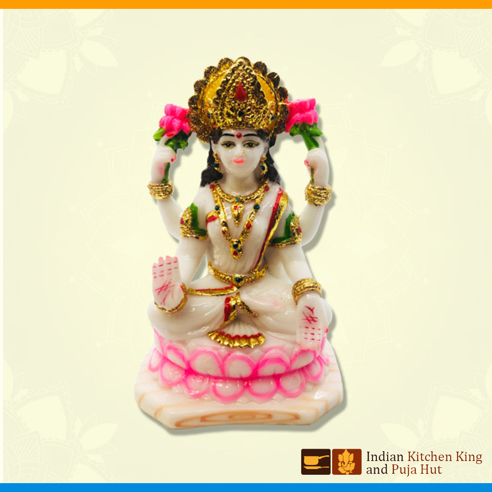 White Laxmi Mata (5.5 Inch)