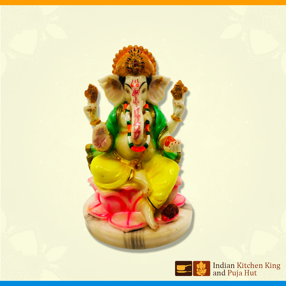 Lotus Ganesh  (9 Inch)