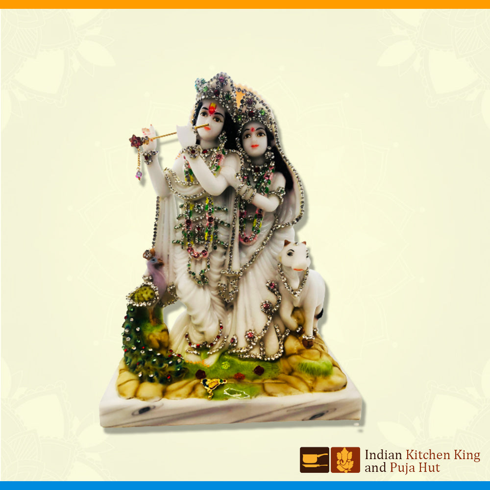 White Radha Krishan  (13 Inch)