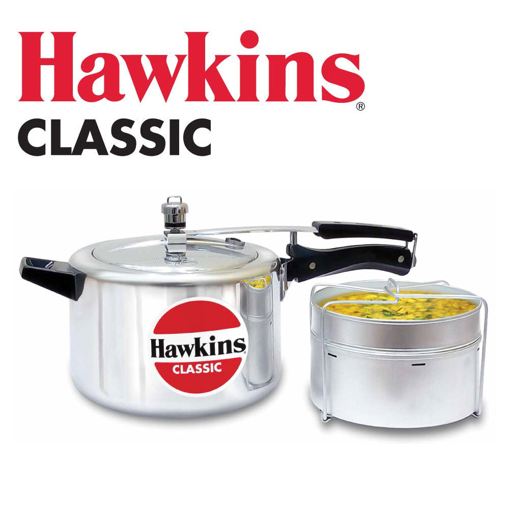Hawkins Classic 5 litres with Separators, Silver, 2.88 kg