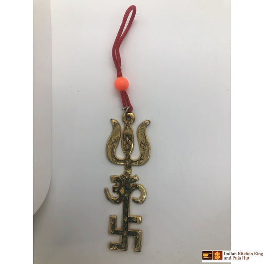 Trishul , Om, Swastik wall/car hanging