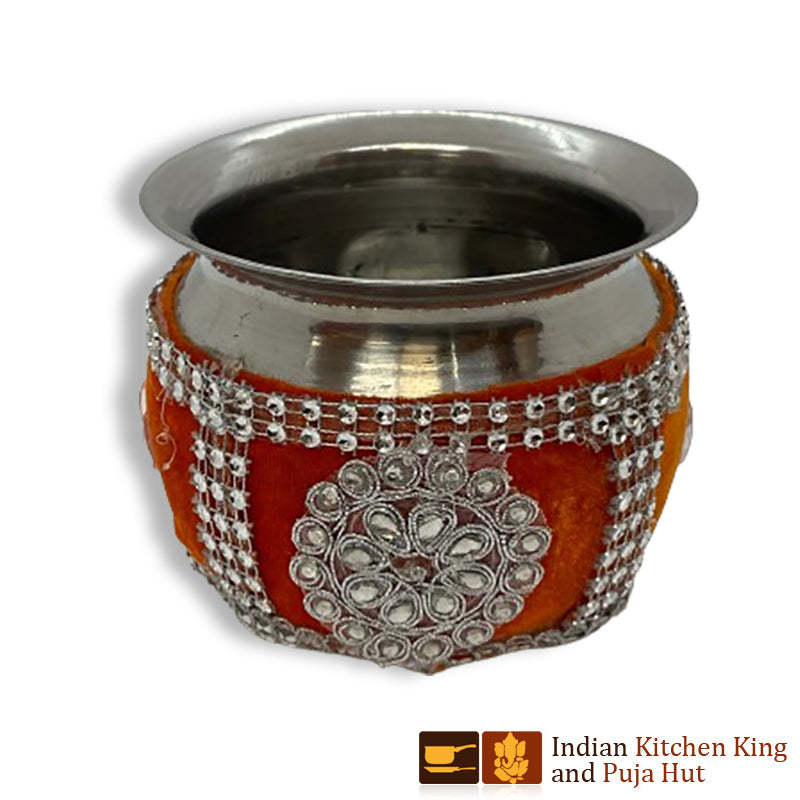 Decorative Steel Lota