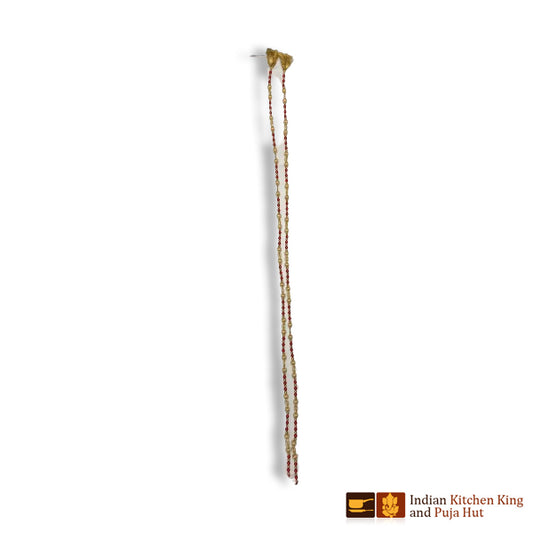 Red & White Beads Toran