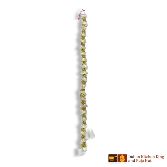 White Flower with golden leafs Toran