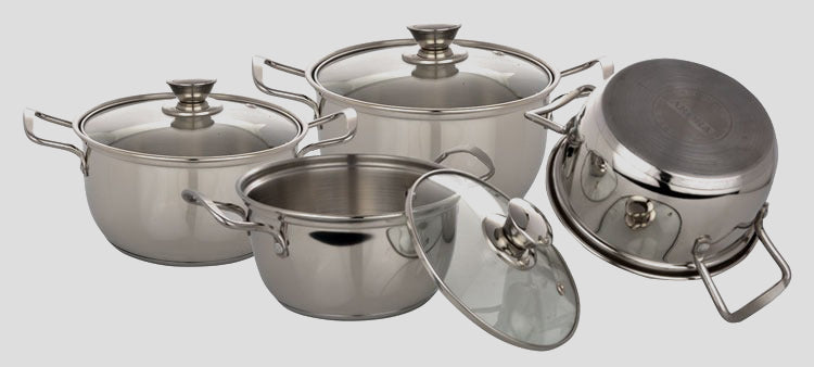 Arora Cookwares Set of 4 Pc, Stainless Steel