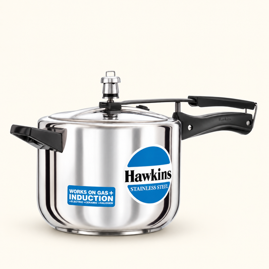 Hawkins Stainless Steel Pressure Cooker, 5 litres