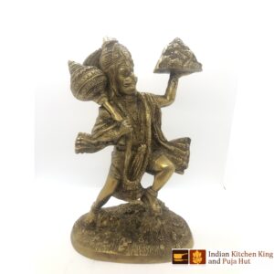 Flying Hanuman Brass Statue