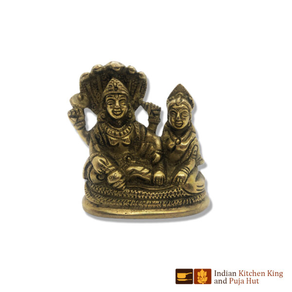 Vishnu Laxmi Brass Statue