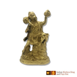 Flying Hanuman Brass Statue