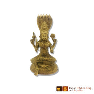 Laxmi With Shesh Naag Brass Statue