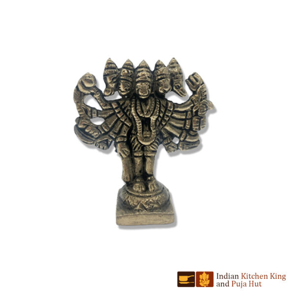 Panch Mukhi Hanuman Brass Statue