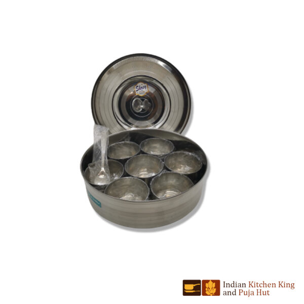 Masala dabba top lid with hook